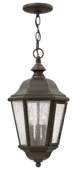 Foto para 5w Outdoor Edgewater CAND. LED Clear Seedy Oil Rubbed Bronze Hanging