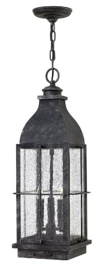 Foto para 5w Outdoor Bingham CAND. LED Clear Seedy Greystone Hanging