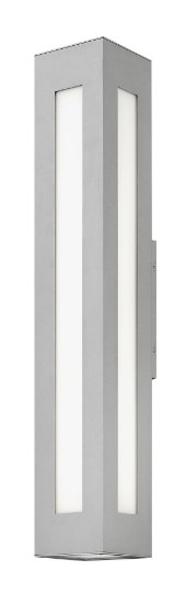 Picture of 37w Outdoor Dorian LED Clear Painted White Inside Titanium Extra Large Wall Mount