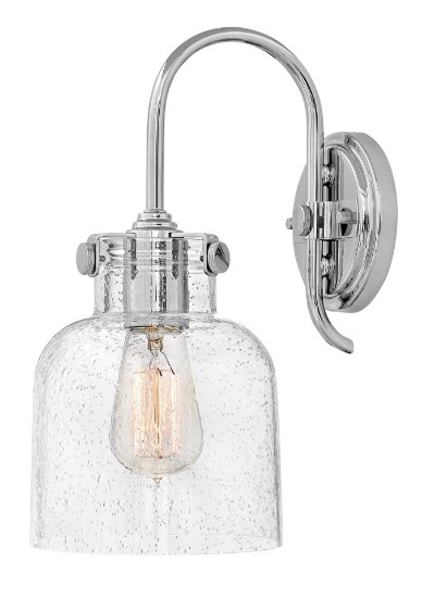 Picture of 100w Sconce Congress MED Clear Seedy Chrome