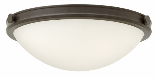 Foto para 30w Foyer Maxwell LED Etched Opal Oil Rubbed Bronze Flush Mount