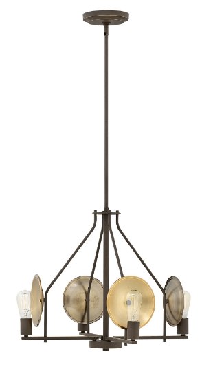 Foto para 100w Chandelier Boyer MED Oil Rubbed Bronze Single Tier