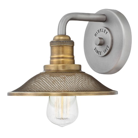 Foto para 100w Bath Rigby MED Antique Nickel Bath Sconce