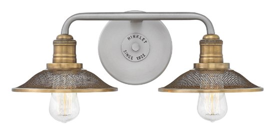 Foto para 100w Bath Rigby MED Antique Nickel Bath Two Light