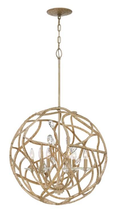 Picture of 60w Chandelier Eve CAND Champagne Gold Single Tier