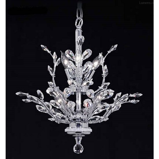 Foto para 1560w (26 x 60w) 38" Florale 26-Light E12 Silver Entry Imperial Crystal Chandelier