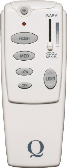 Picture of 6 Button and Slider White Fan Remote Control Kit