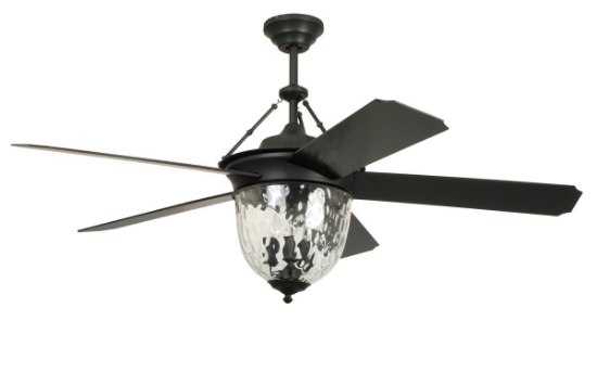 Picture of 52" Cavalier 5 Blade w/integrated Cand B-10 3-Light Kit Aged Bronze Ceiling Fan