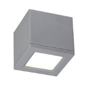 Picture of 16w 750lm 30K 5" Rubix Outdoor LED WW Graphite Ceiling Flush Mount