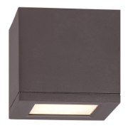 Picture of 16w 750lm 30K 5" Rubix Outdoor LED WW Bronze Ceiling Flush Mount