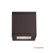 Picture of 16w  980lm 30K 5" Rubix Outdoor LED WW Bronze Wall Sconce