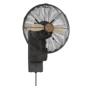 Picture of 31.5w 12" Skyy English Bronze with Solid Beechwood Blades Damp Wall Fan
