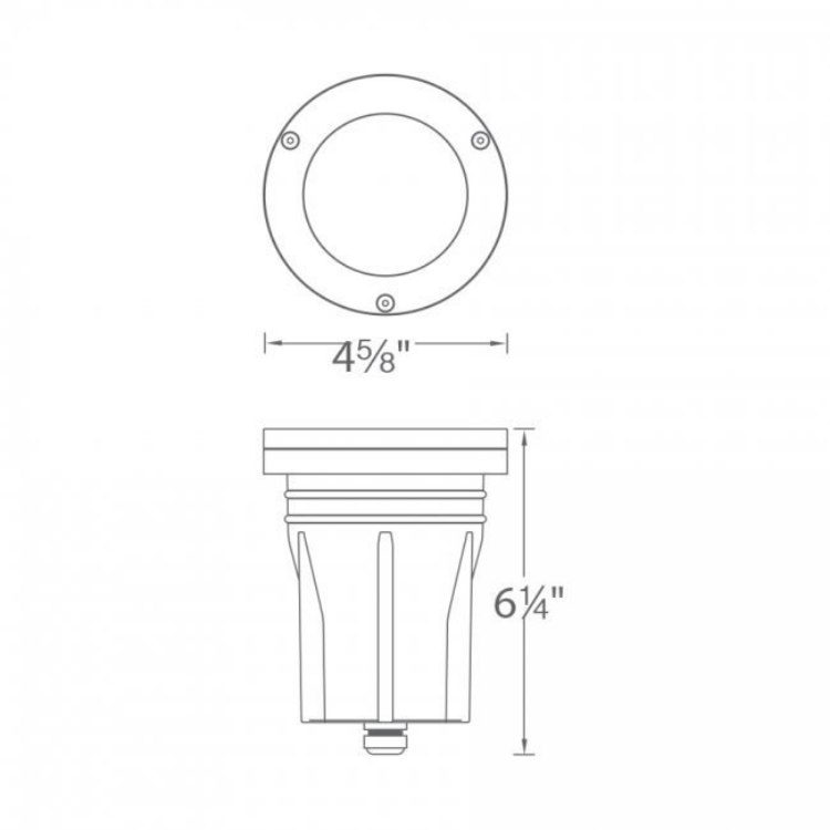 Foto para 12w 505lm 27k 12VAC 3" Bronzed Brass SW LED Landscape Inground Light