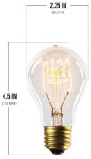 Picture of 40w The Barton Vintage Edison Incandescent Antique Dimmable Hand-Woven Filament E26/E27 A Light Bulb