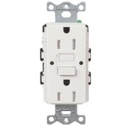 Foto para 15a GFCI Self-Testing Tamper Resistant Claro White NEMA 5-15R Duplex Receptacle