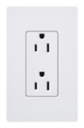 Foto para 15a Claro White NEMA 5-15R Duplex Receptacle