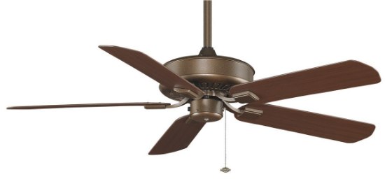 Foto para 54w 50" Edgewood Wet w/Pull Chain 5-Dark Cherry Blades Aged Bronze Ceiling Fan