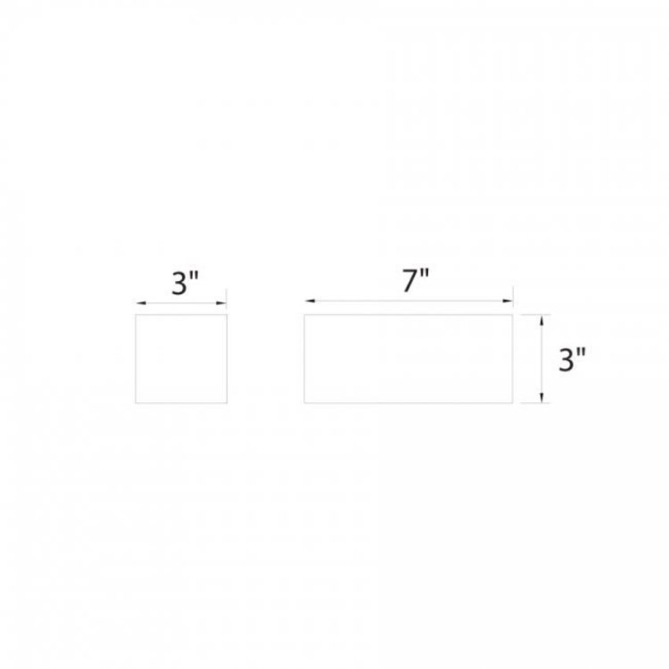 Foto para 9w 800lm 30K 7" Bric Brushed Nickel dweLED WW LED Wall Sconce