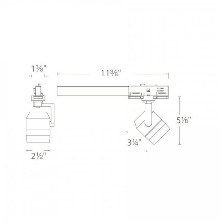 Foto para 9.5w 860lm 30k Paloma LED512 Black WW LED 120v W Track Narrow ∠24 85cri Head Ceiling Light