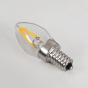 Picture of 2w ≅15w 3.2" (81mm) 200lm 27k E12 Filament Candle SW LED Light Bulb
