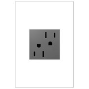 Foto para 15a adorne Magnesium 2-Module Tamper Resistant Duplex Outlet