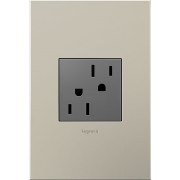 Foto para 15a adorne Magnesium 2-Module Tamper Resistant Duplex Outlet