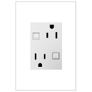 Foto para 15a adorne White Plus-Size Tamper Resistant GFCI Duplex Outlet