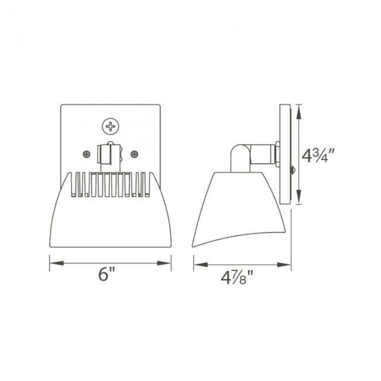 Foto para 35w 2070lm 30K 5" Endurance Architectural White WW LED Outdoor/Indoor Wall Pack