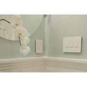 Foto para adorne Plastics Gloss White 1-Gang 3 Module Wall Plate