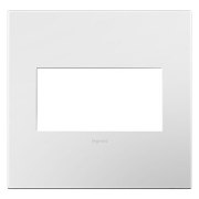 Foto para adorne Plastics Gloss White 2-Gang Wall Plate