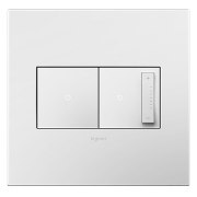 Foto para adorne Plastics Gloss White 2-Gang Wall Plate