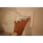 Foto para adorne Plastics Gloss White 2-Gang Wall Plate