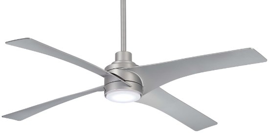 Picture of 4w WW 56" Swept Silver 4-Blade LED Ceiling Fan
