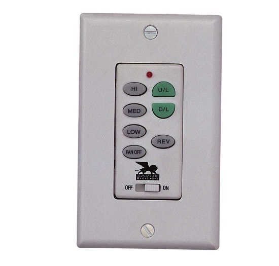 Foto para 3-Speed Reversible Fan/Independent Light Wall Remote Control