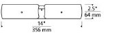 Picture of 22.4w 1002lm 14" Lifo Gray 90cri WW LED Flushmount