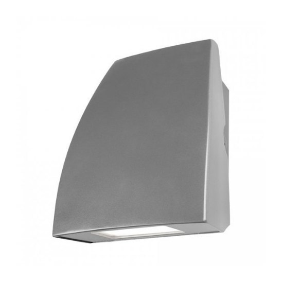 Foto para 19w 1460lm 30K 8" Endurance Fin WW LED Architectural Graphite Outdoor/Indoor Wall Pack