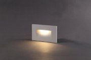 Foto para 3w 30k 100lm 120v White Aluminum Indoor Outdoor WW LED Step Light