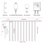 Foto para 9.8 x 6.6 ft (3 x 2 m) 300-Light Decorative Outdoor/Indoor WW Controllable LED String Light