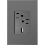 Foto para adorne Plastics Magnesium 1-Gang 3 Module Wall Plate