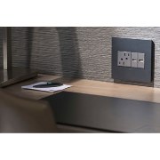 Foto para adorne Plastics Magnesium 2-Gang Wall Plate