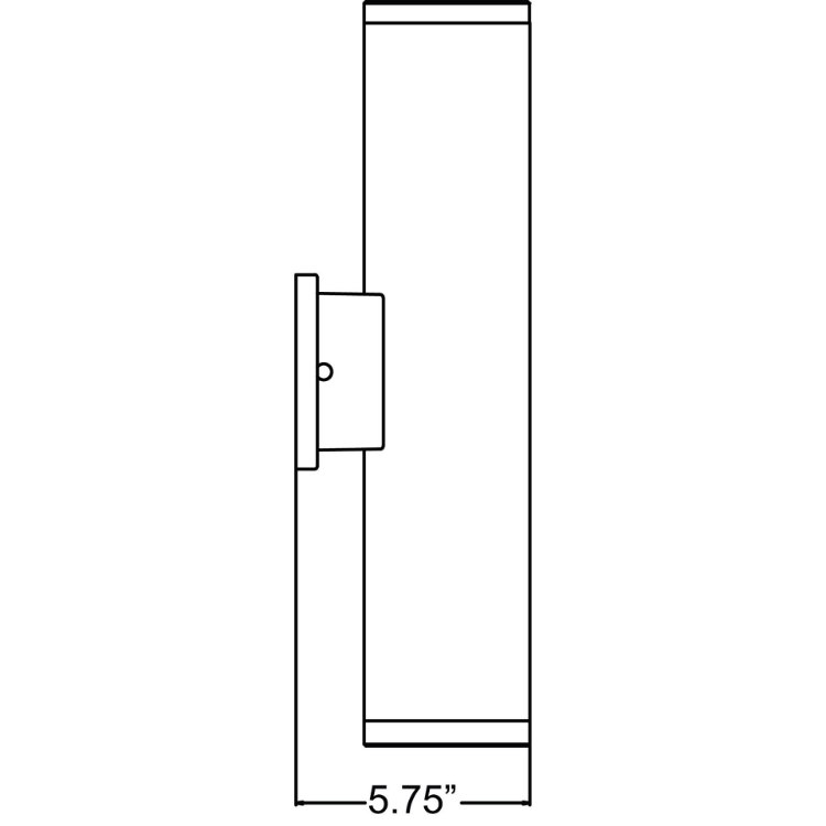 Foto para 30w (2 x 15) 2500lm 30k Sandpiper Bronze Frosted Outdoor Round Cylinder SSL WW LED Wall Fixture