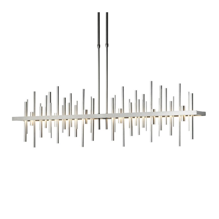 Foto para 57w 2415lm 27k 52" Cityscape Soft Gold w/Vintage Platinum Accents Large Linear SW LED Pendant