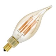 Picture of 4.5w ≅40w 300lm 22k 120v E12 BA10 Filament Candle Dimmable SW LED Light Bulb