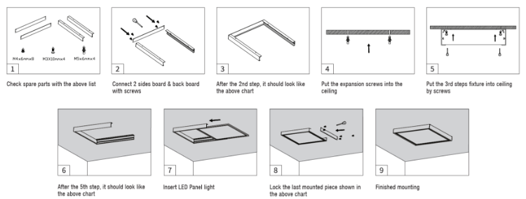 Foto para 2' x 2' Panel Surface Mount Kit