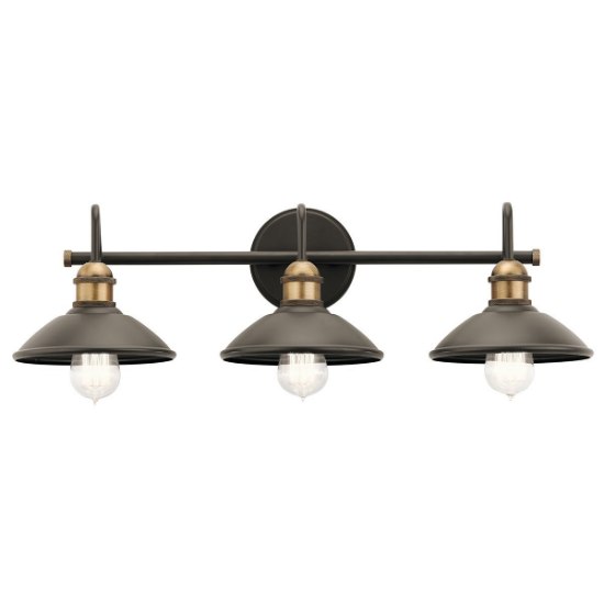 Picture of 225w (3x75w)  26" Clyde Olde Bronze Farmhouse E26 A19 MED 3-Light Wall Vanity
