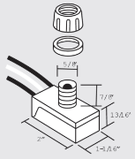 Foto para 300w@120v Black Photocell Control Switch