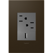 Foto para adorne Plastics Bronze 1-Gang 3 Module Wall Plate