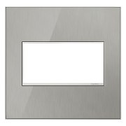 Foto para adorne Real Materials Brushed Stainless 2-Gang Wall Plate