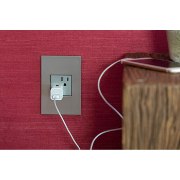 Foto para 15a adorne Magnesium Wi-Fi Ready 2-Module Tamper Resistant Duplex Outlet