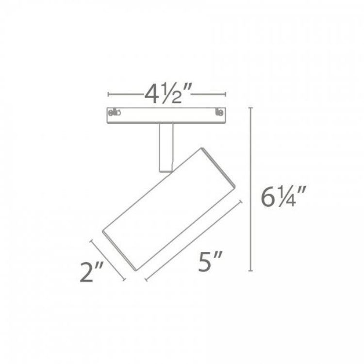 Foto para 10w 790lm 30k 120-277v Silo X10 White 1-Light WW ∠ 25°-35° Monopoint Spot Light